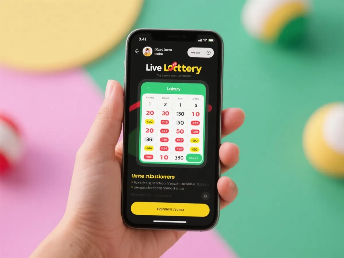 手机开奖App 界面预览