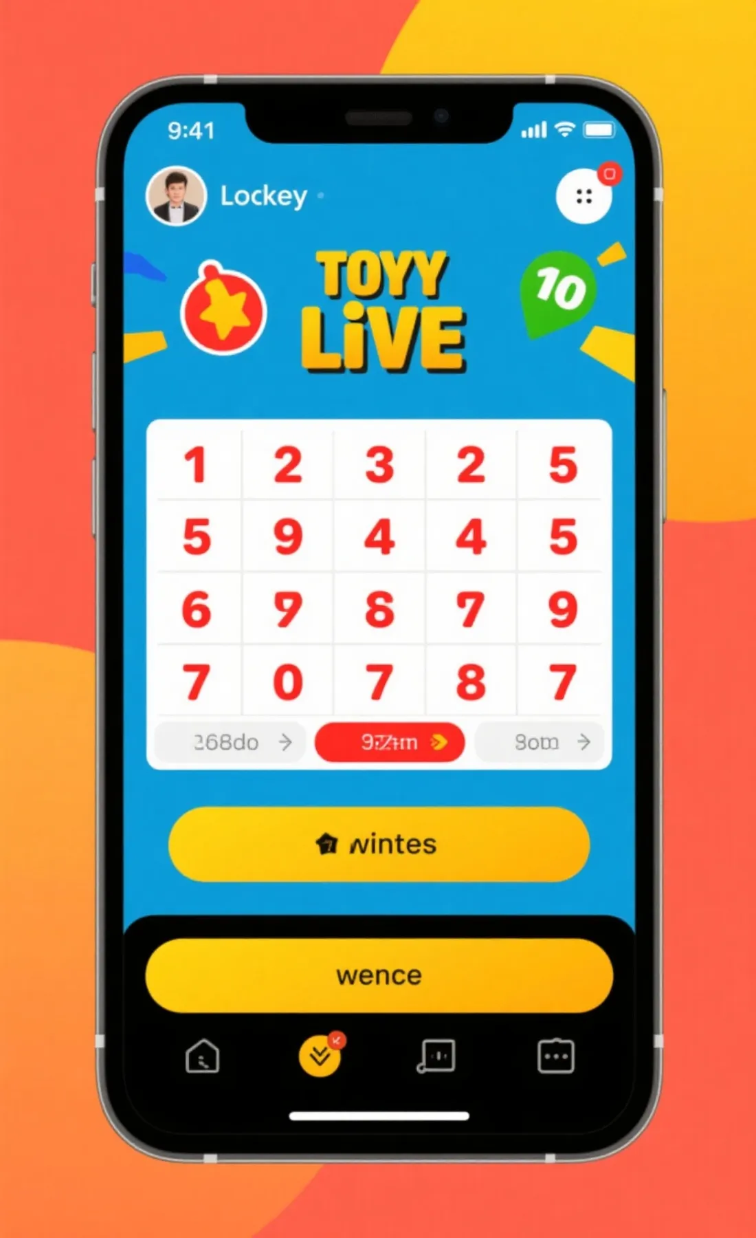 开奖直播界面示意